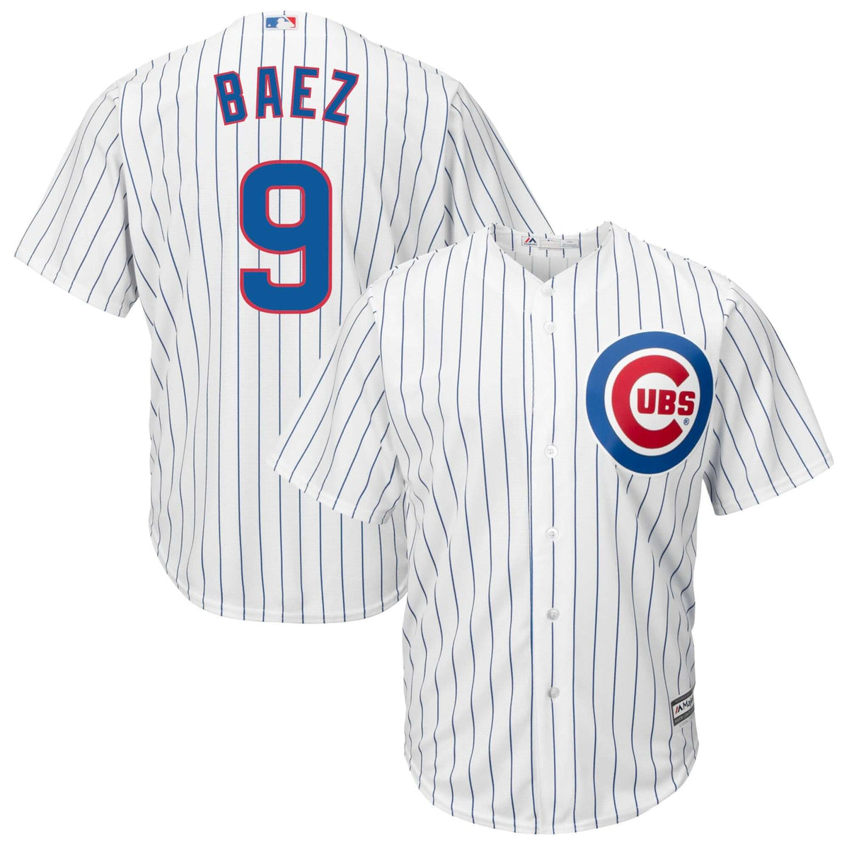 Youth Majestic Chicago Cubs #9 Javier Baez Authentic White Home