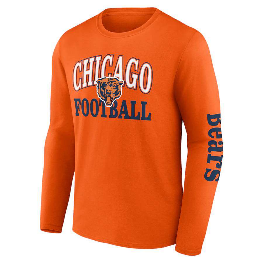 Chicago bears mens long sleeve shirt on sale