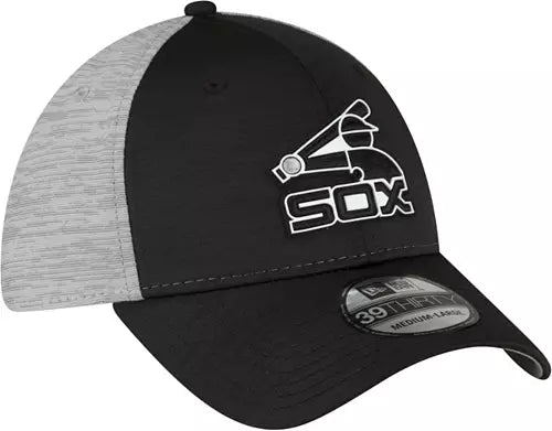 New Era Men's Chicago White Sox 39Thirty Classic Black Stretch Fit Hat