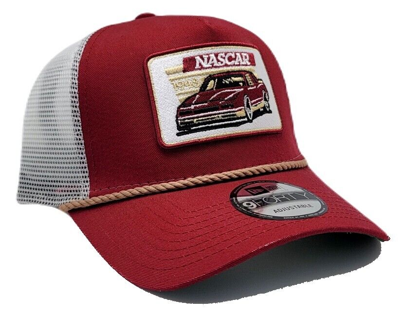 Men's NASCAR New Era Red/White Golfer Snapback Adjustable Hat