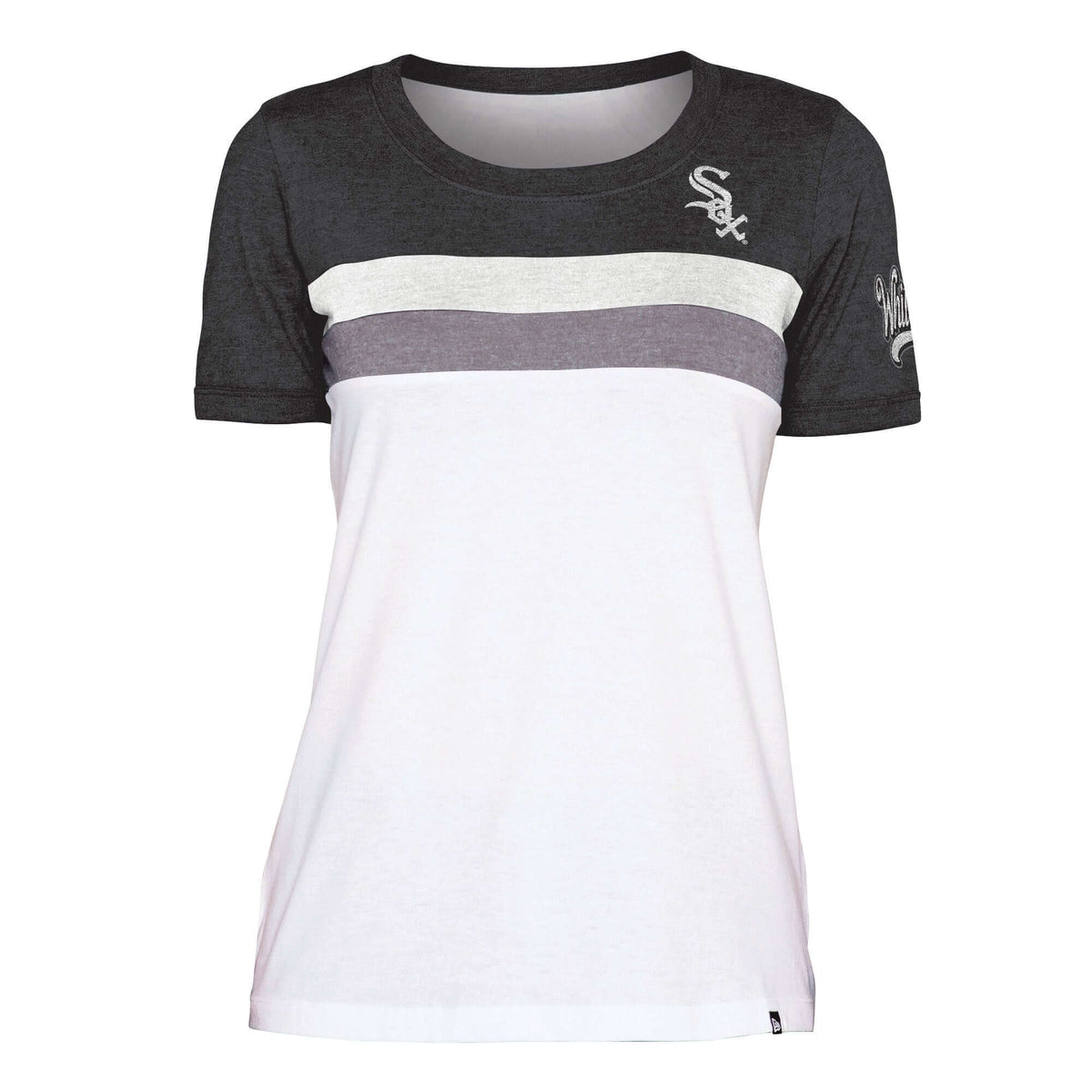 Fanatics Branded Women's Black Chicago White Sox Official Logo Long Sleeve V-Neck T-Shirt - Black