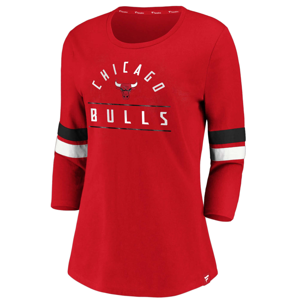 New Era Women's Chicago Bulls Logo Long Sleeve Shirt, XL, Black