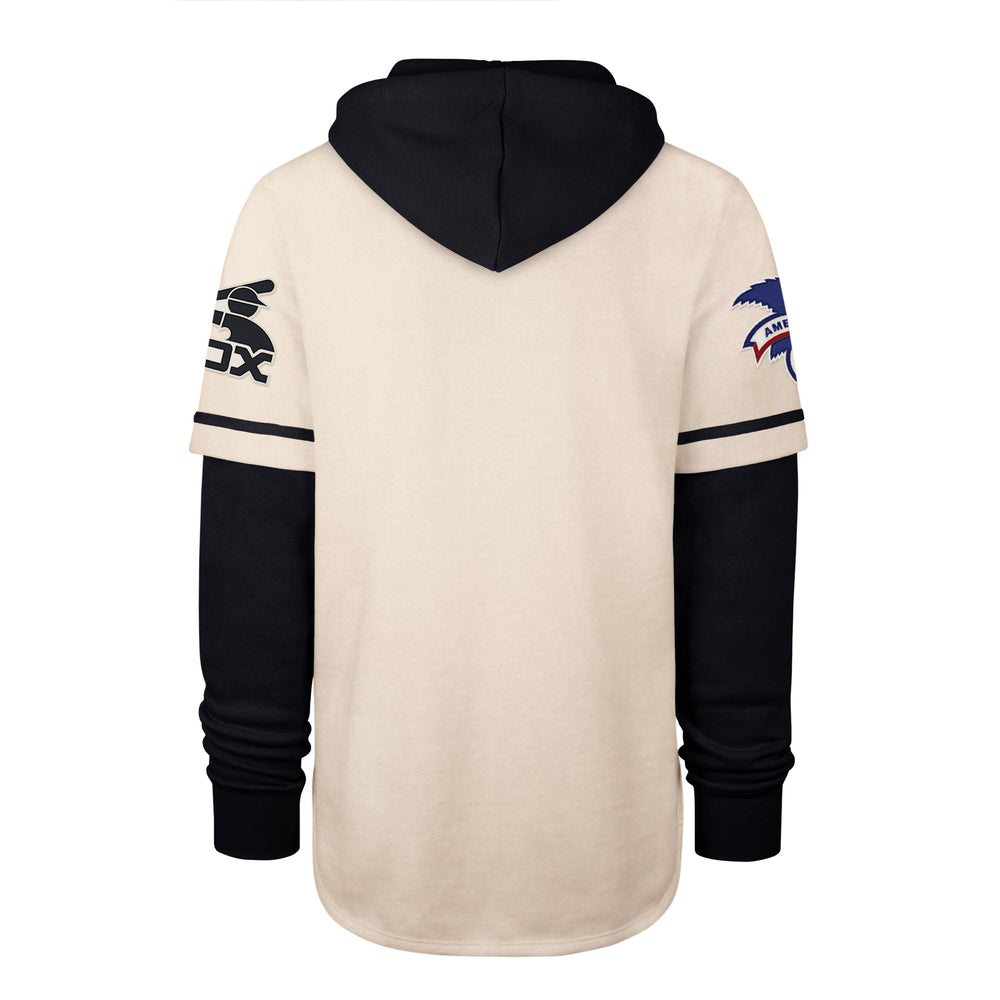 Men's '47 Royal New England Patriots Shortstop Pullover Hoodie