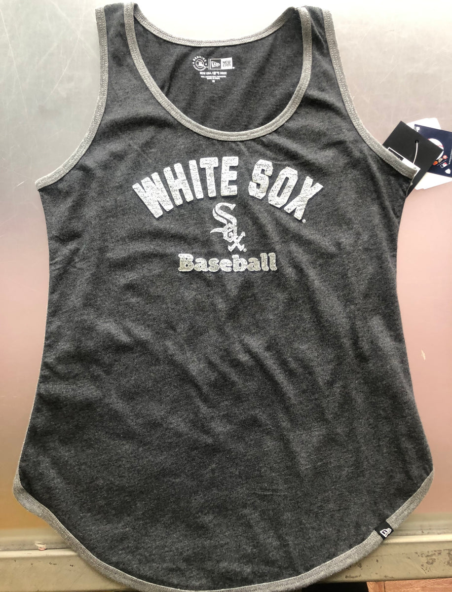 Women's New Era White Chicago Sox Plus Size 2-Hit Front Knot T-Shirt