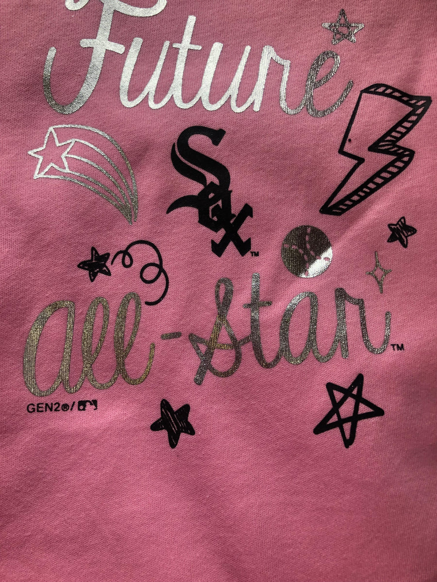 Girls Youth Pink Dallas Cowboys Practice Glitter V-Neck T-Shirt