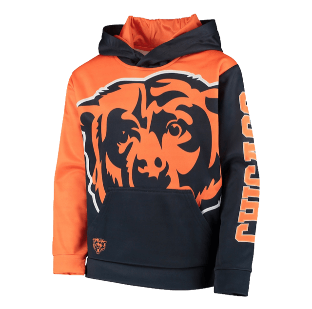 Fanatics Branded Navy Adult Chicago Bears Front Runner Pullover Hoodie