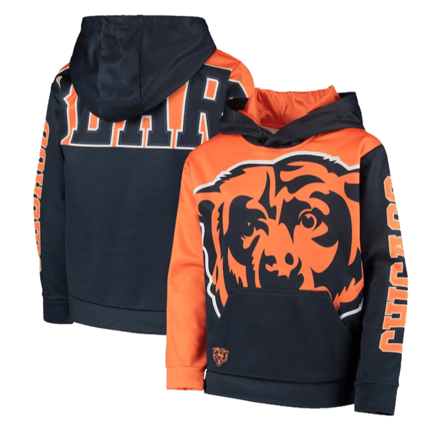 Chicago Bears NFL American Football 100% Polyester Sublimated Hoodies