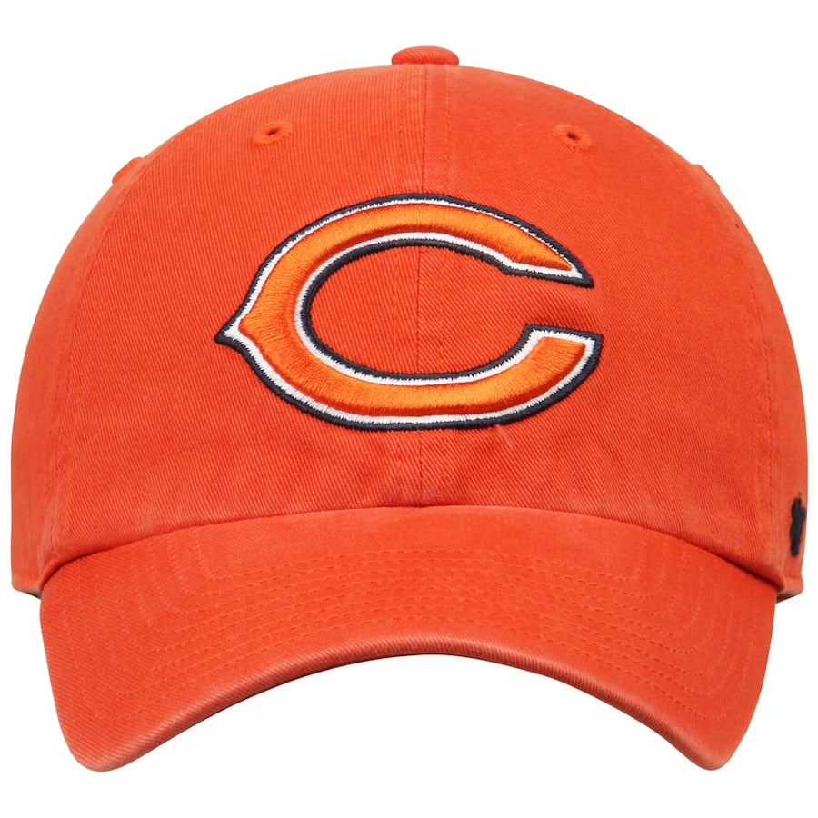 '47 Orange Chicago Bears Clean Up Adjustable Hat