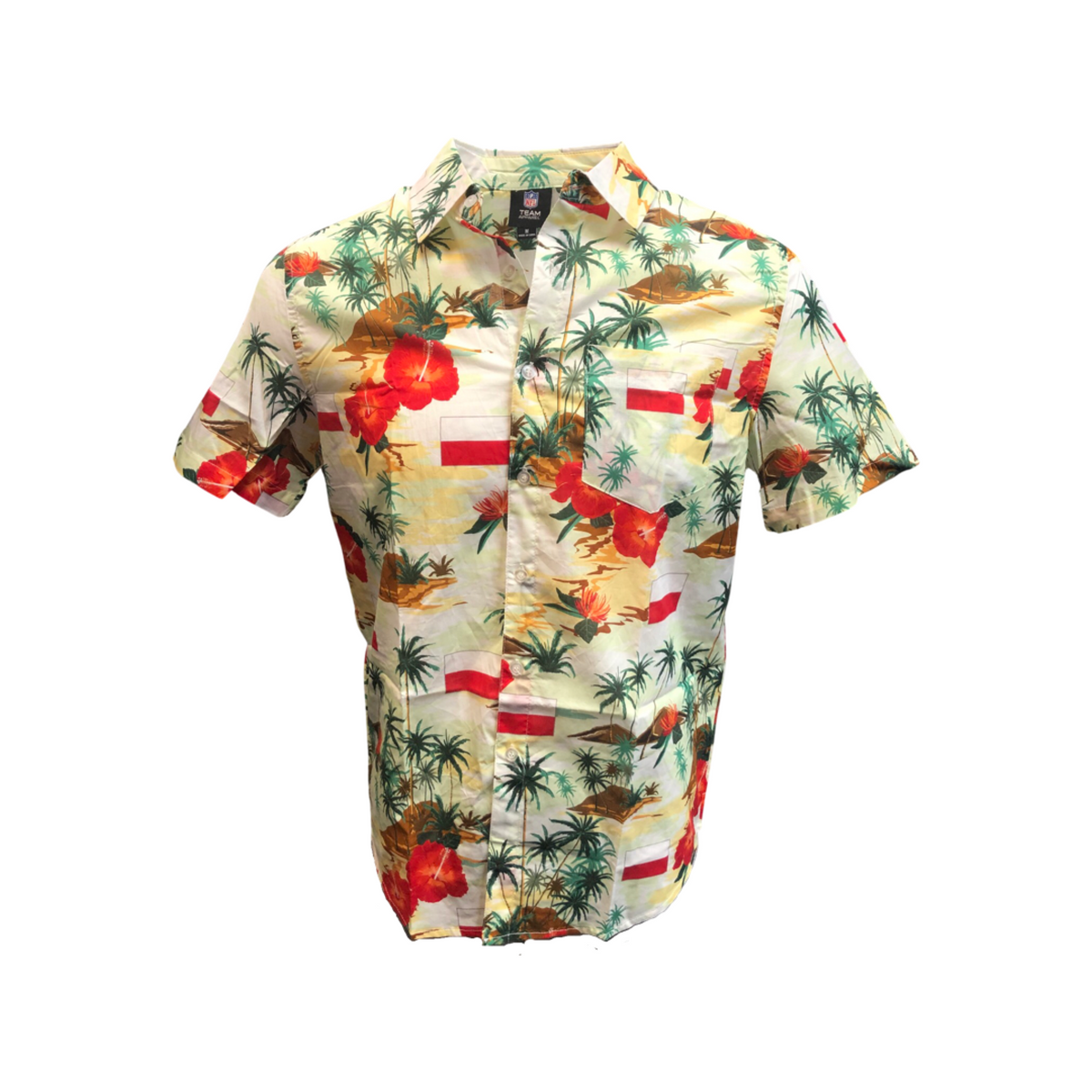 Chicago Cubs Floral Button Up Shirt FOCO