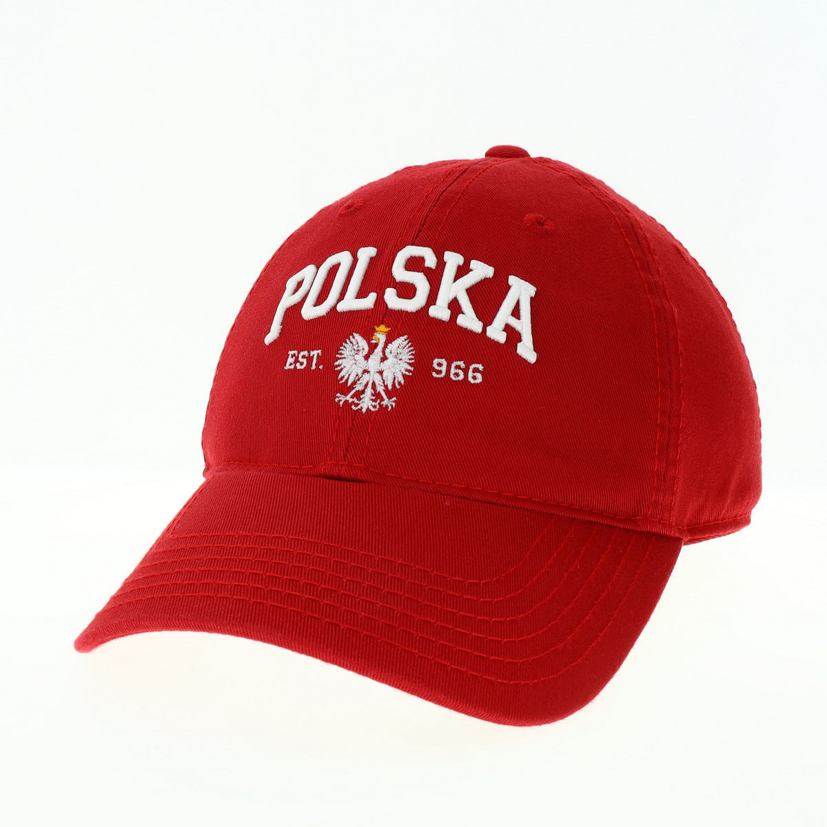 Polska Polish Eagle Embroidered Adjustable Hat - Navy/ from Poland