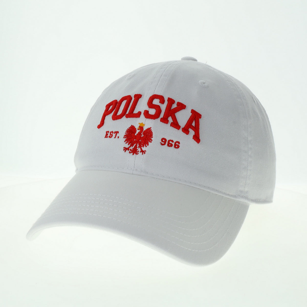 Polska Polish Eagle Embroidered Adjustable Hat - Navy/ from Poland