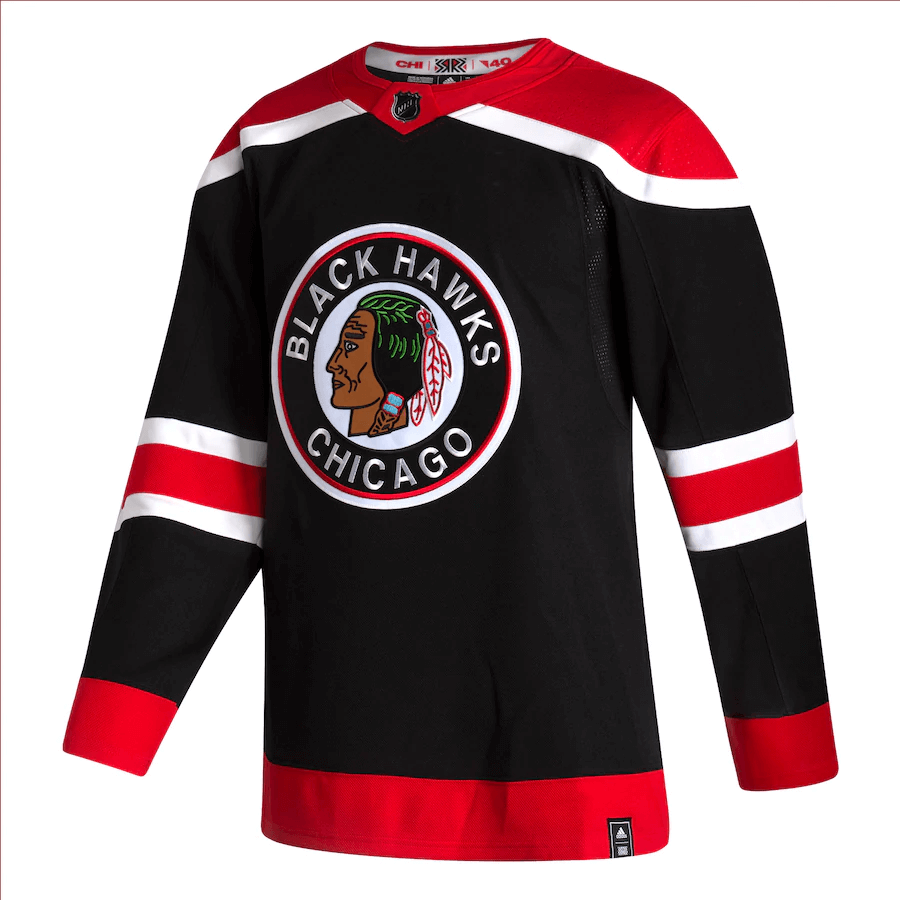 Chicago Blackhawks Adidas Primegreen Authentic Home NHL Hockey Jersey - S
