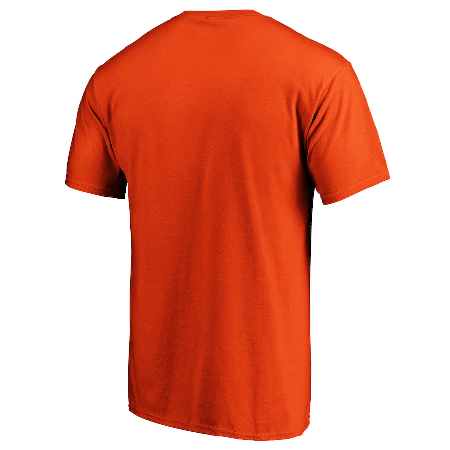 Men's Refried Apparel Navy/Orange Chicago Bears Sustainable Upcycled Angle  Long Sleeve T-Shirt