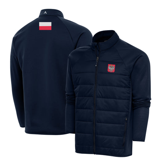 Polska Polish Antigua Men's Embroidered Altitude Jacket - Navy