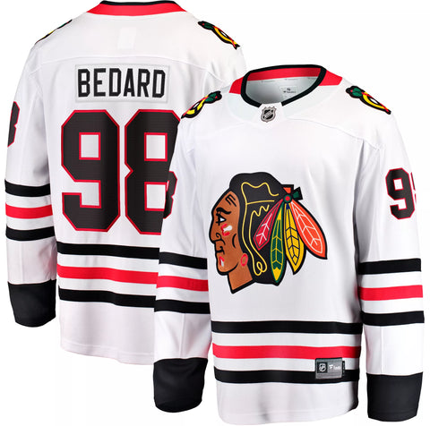 Men's NHL Chicago Blackhawks Connor Bedard Adidas Primegreen Away White - Authentic  Jersey with ON ICE Cresting - Sports Closet