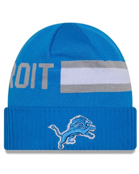 NFL Knit Hat 2024 Sideline Tech Lions Beanie