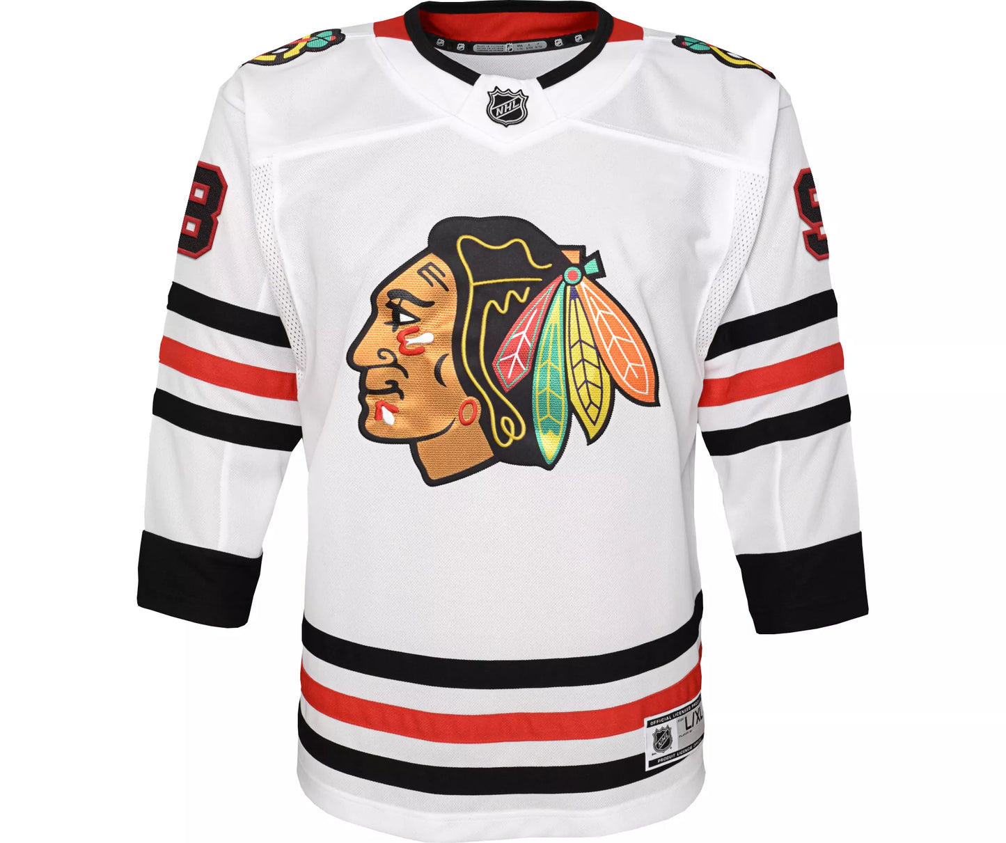 Chicago Blackhawks Youth NHL Connor Bedard   #98 Premier Away Jersey