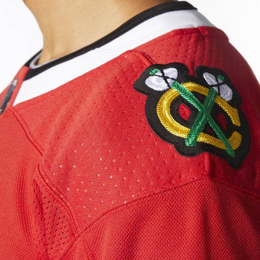 Chicago Blackhawks Saad Adidas Red Home Mens Authentic Jersey