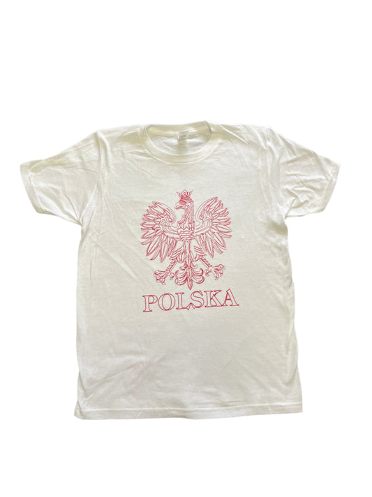 Youth-Toddler Polish Eagle Print T-Shirt Polska Red/White