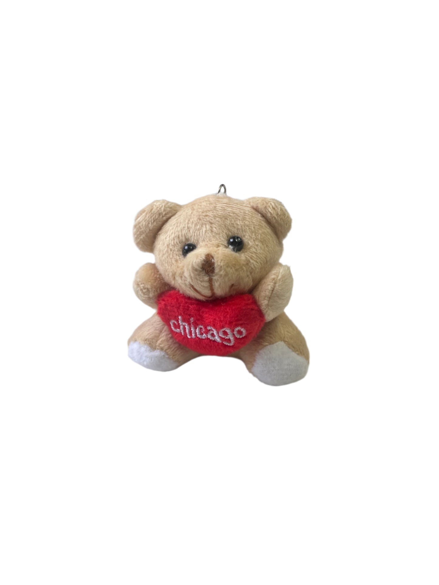 Teddy Bear Chicago Love Keychain