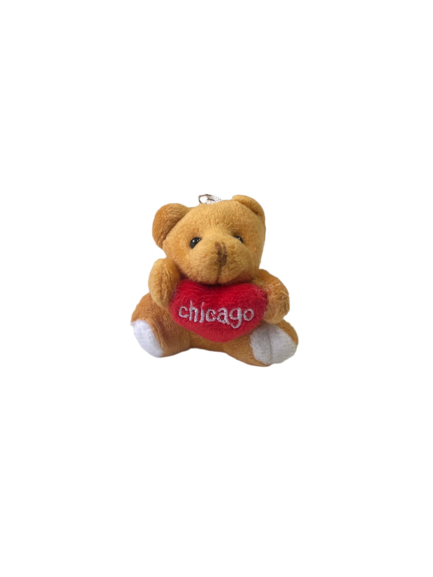 Teddy Bear Chicago Love Keychain