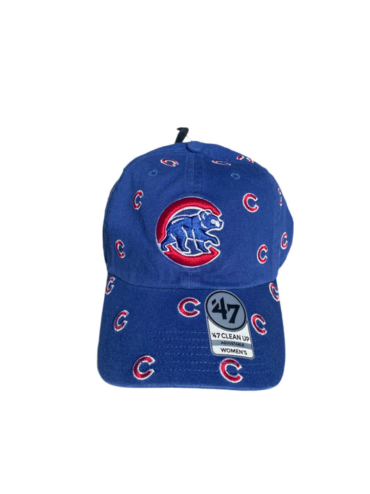 Women's Chicago Cubs Royal Confetti 47 Clean Up Cap