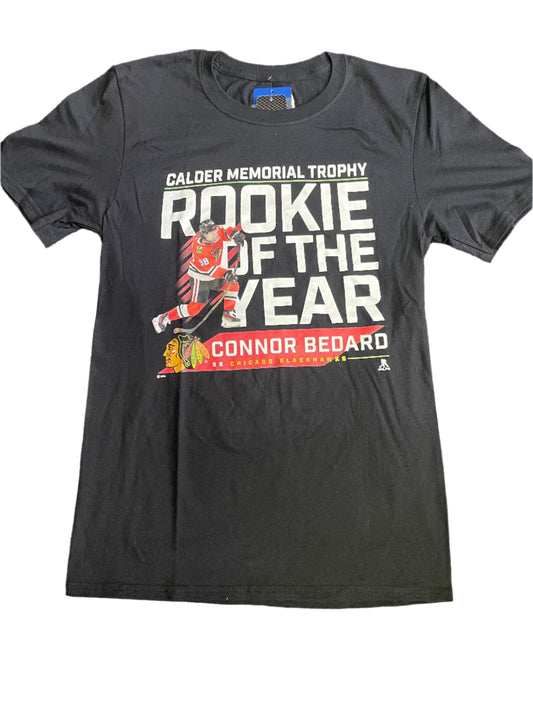 Connor Bedard Rookie of the Year Blackhawks Tee