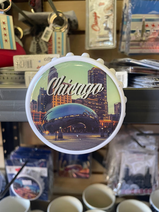 Chicago Bottle Cap Magnet Souvenir - Bottle Opener