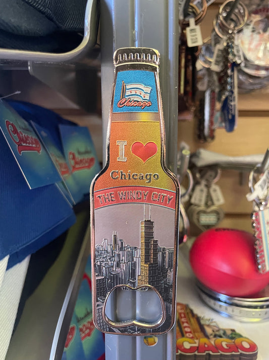 Chicago Magnet Souvenir - Bottle Opener