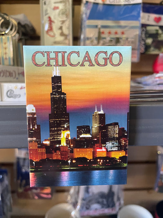 Chicago Magnet Souvenir - City Skyline