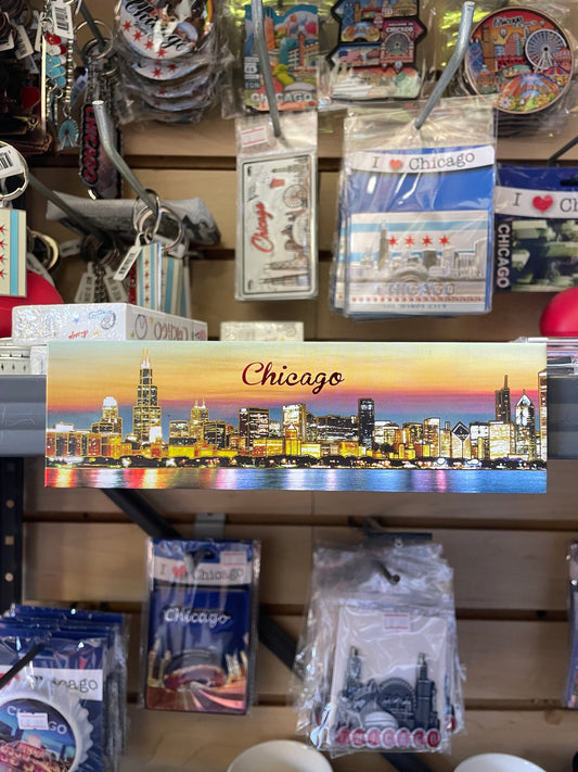 Chicago Magnet Souvenir - Sunset Skyline