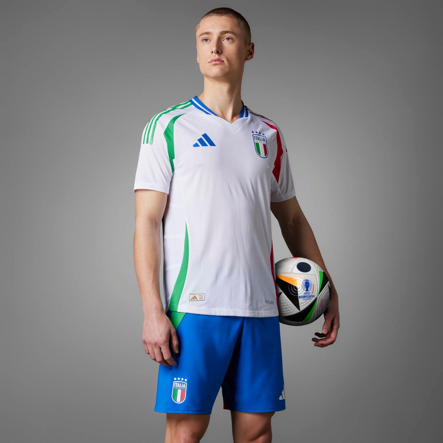 Adidas Men Adult Soccer Italy 2024 Away Jersey - White HEAT.RDY