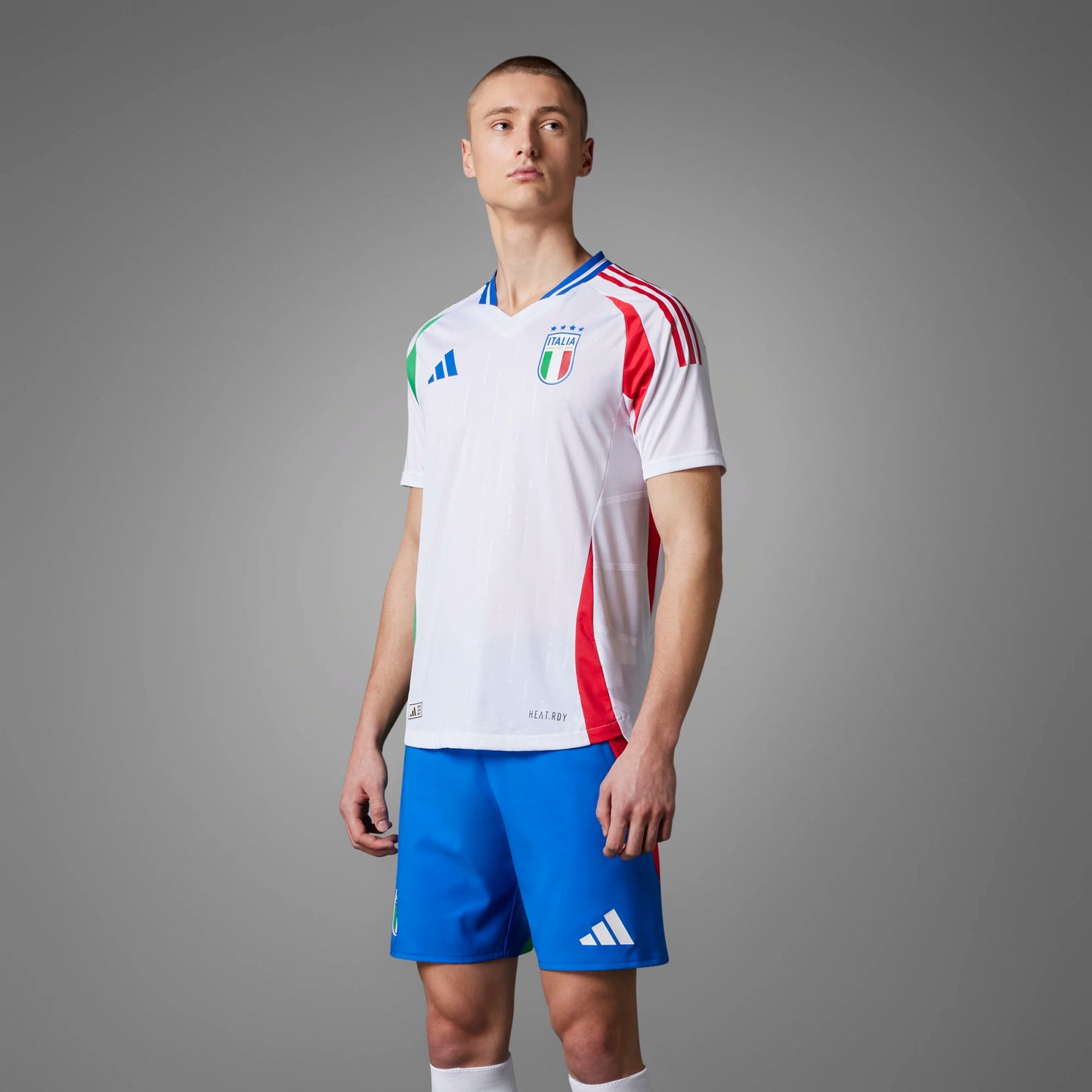 Adidas Men Adult Soccer Italy 2024 Away Jersey - White HEAT.RDY