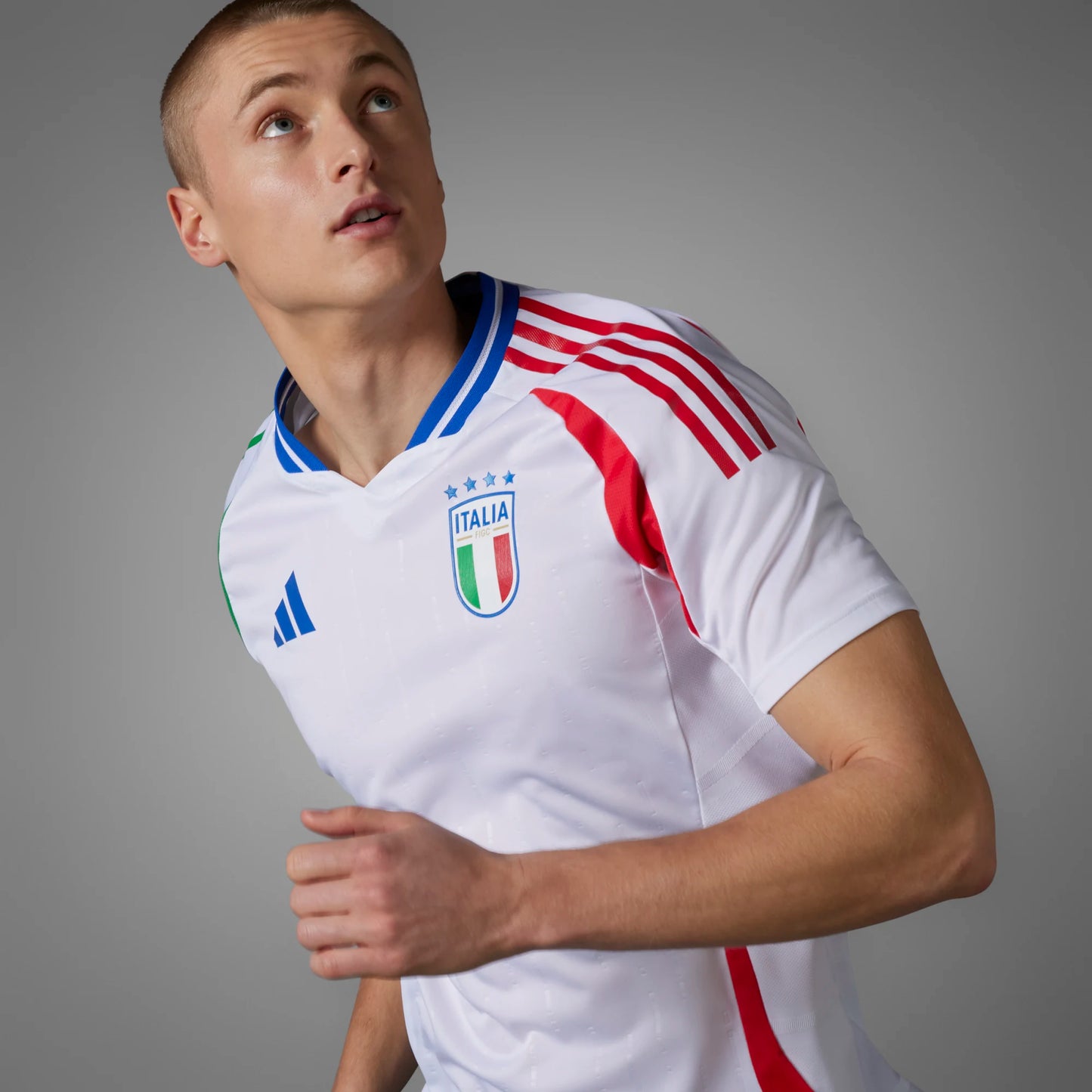 Adidas Men Adult Soccer Italy 2024 Away Jersey - White HEAT.RDY