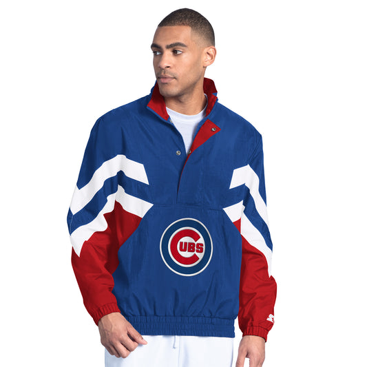 Chicago Cubs 1/2 Zip Retro  Varsity Starter Jacket