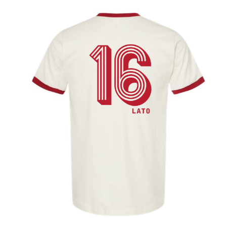 Lato #16 T-Shirt Polska With Eagle Old School Polish Soccer Player Poland Jersey Style