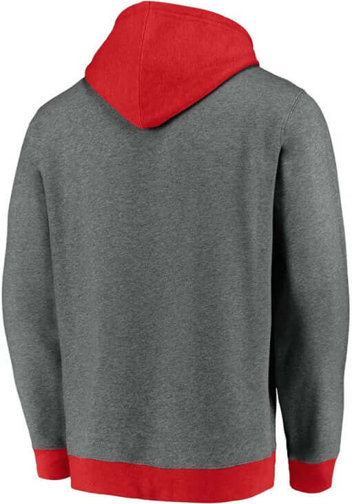 Chicago Blackhawks Mens "Chi" Fanatics Grey Chenille Patch Hood