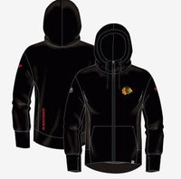 Women's Chicago Blackhawks Fanatics Black Authentic Pro Scuba Full-Zip Hoodie