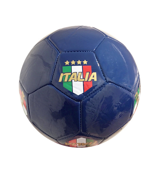 Italia Regular Size 5 Soccer Ball Blue Italy