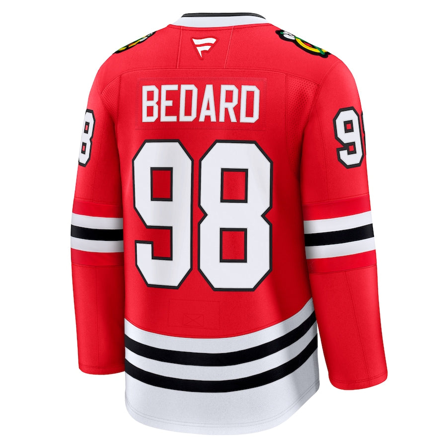 Chicago Blackhawks Connor Bedard Men's Fanatics Red Home Premium Jersey