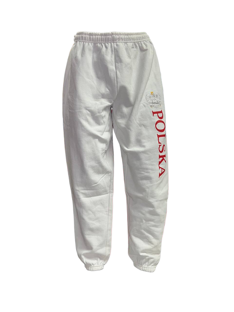 White shell online joggers