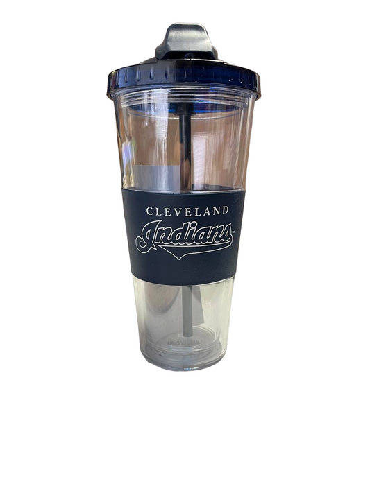 Cleveland Indians No Spill Straw Tumbler 22oz