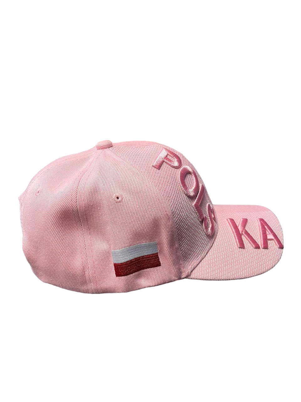 Polish Cap With Polska Flag Pink Embroidered