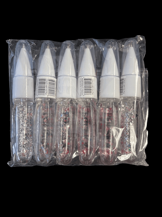 Bulk Of Poland Pens Red and White Polska sign Glitter 12 Pack