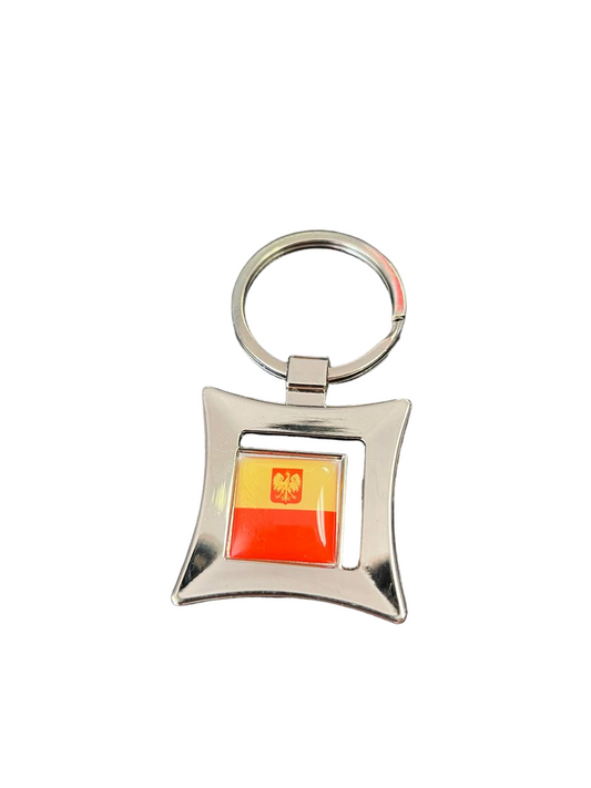 Poland Keychain Polish Square Designs