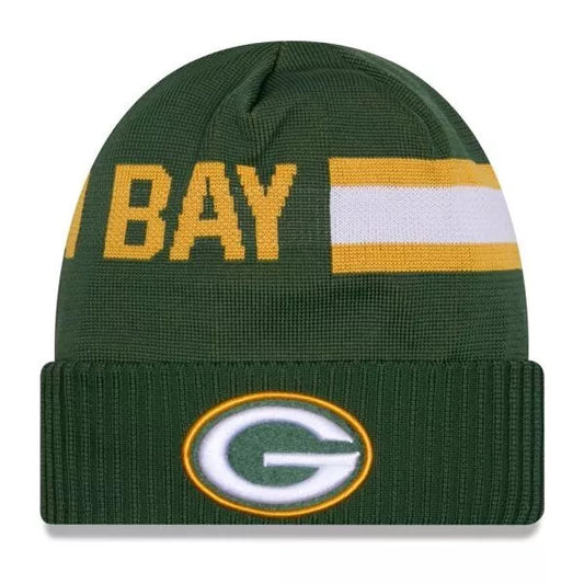 Green Bay Packers Beanie hat NFL New Era Sideline Tech 2024