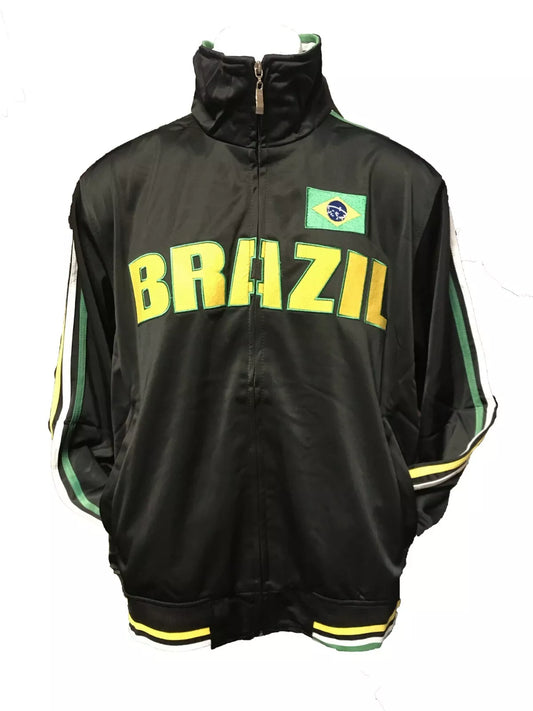 Black Men's Brazil Track Jacket