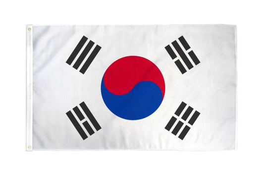 3x5 FT South Korea Flag Super - Polyester