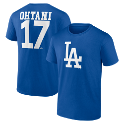 Men's Fanatics  Los Angeles Dodgers Shohei Ohtani Profile Name & Number T-Shirt