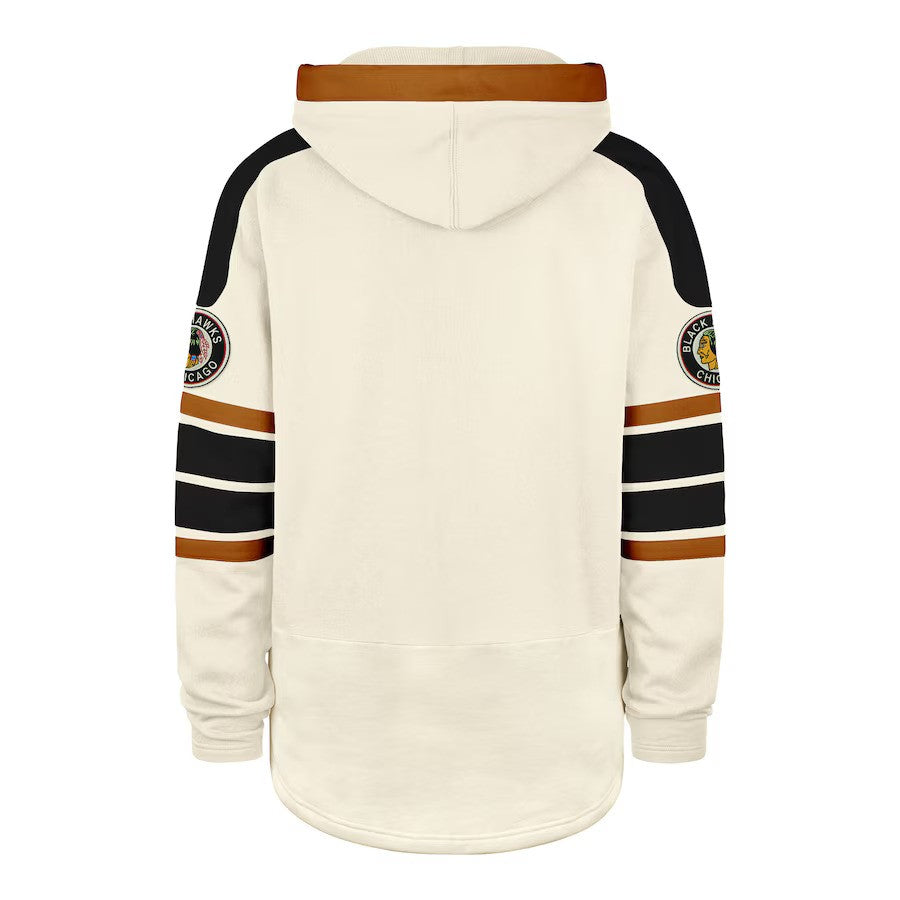 OTH Chicago Blackhawks Vintage Cream Blue Line Heritage Lacer